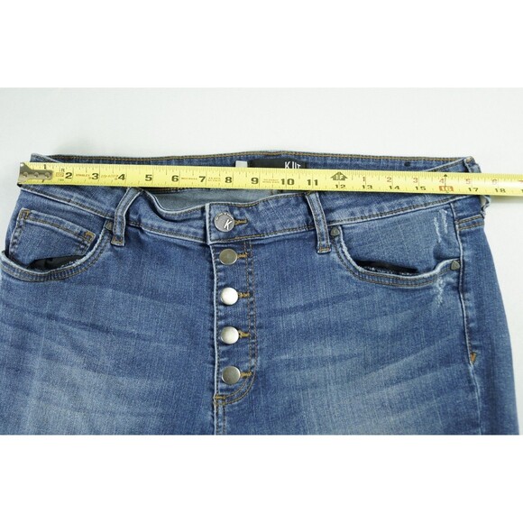 KUT~ From The Kloth Women's Jeans Size 16 Blue Stretch Denim 5-Pocket - Picture 14 of 16